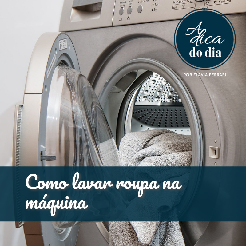 Como lavar roupa na máquina
